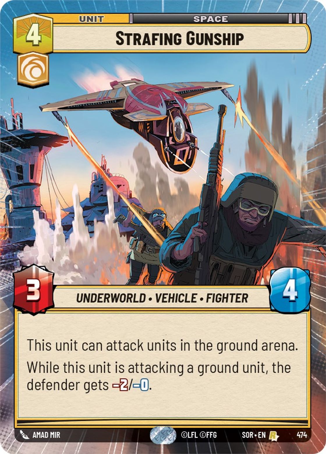 Strafing Gunship — Spark of Rebellion 474