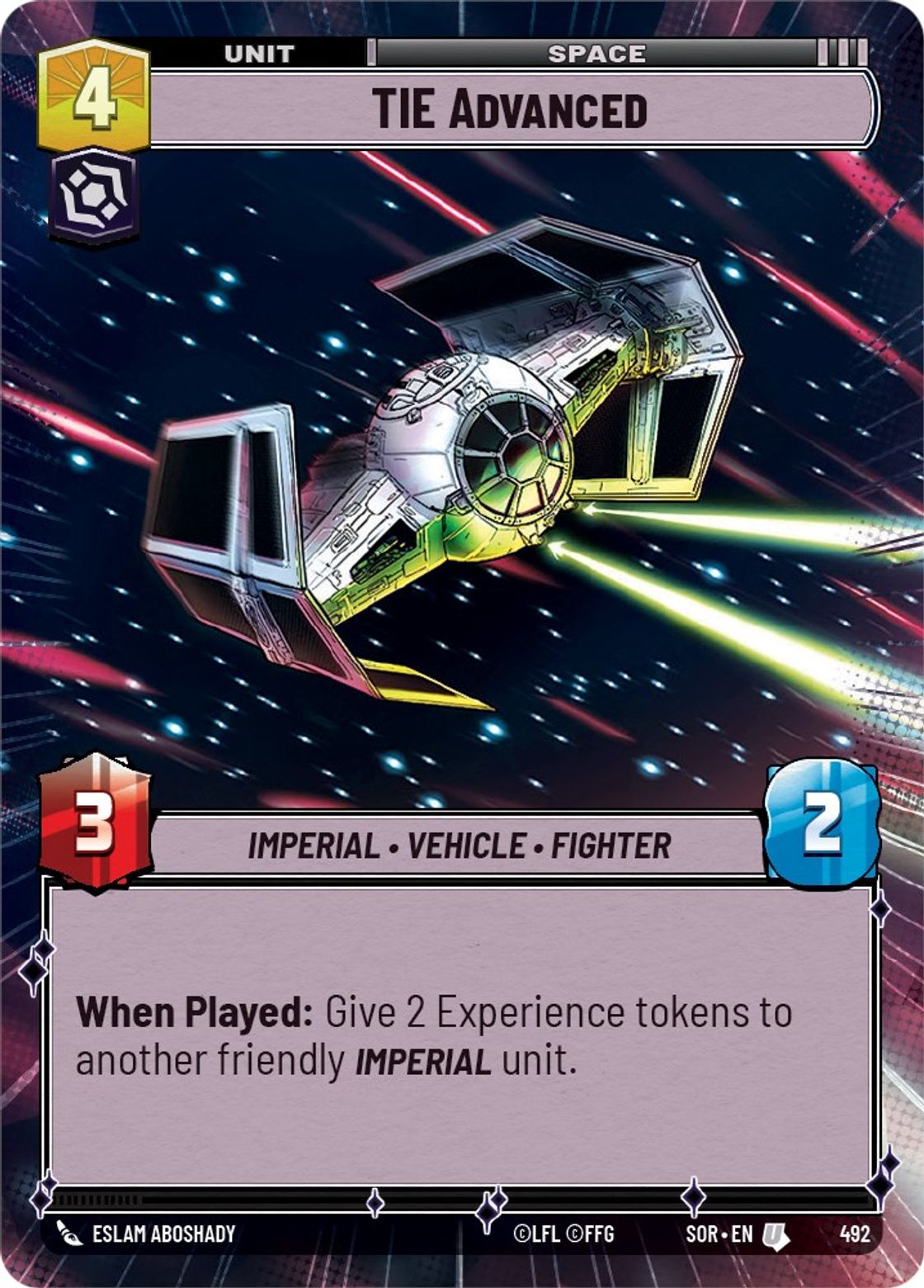 TIE Advanced — Spark of Rebellion 492