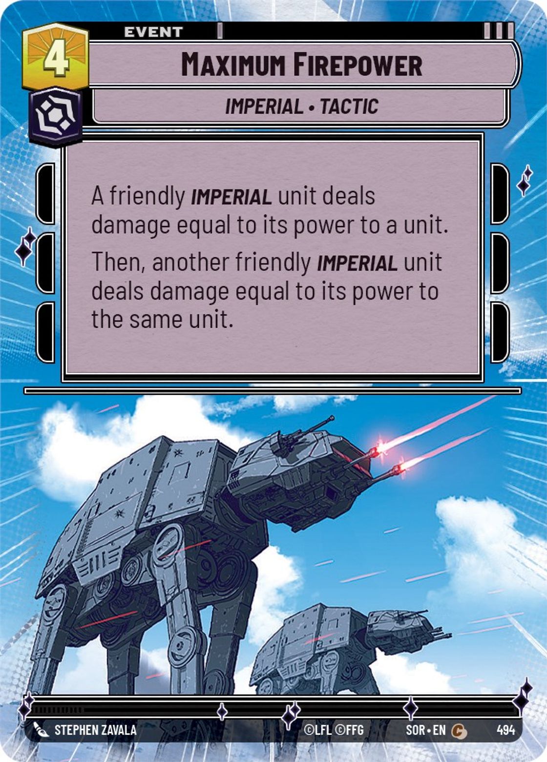 Maximum Firepower — Spark of Rebellion 494