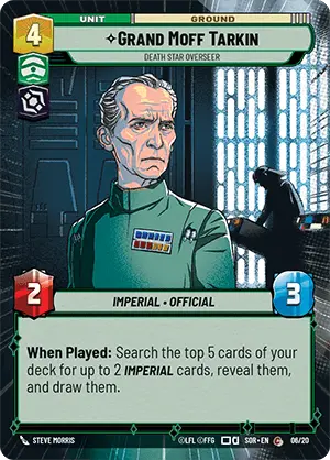 Grand Moff Tarkin, Death Star Overseer — Spark of Rebellion - OP Promo 006