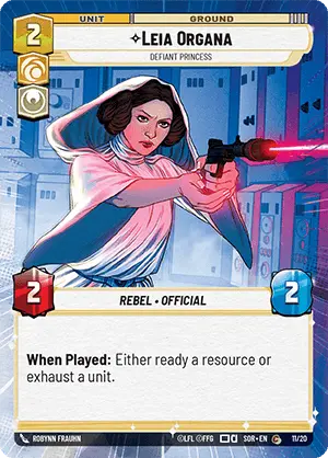 Leia Organa, Defiant Princess — Spark of Rebellion - OP Promo 011