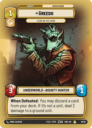 Greedo, Slow on the Draw — Spark of Rebellion - OP Promo 018