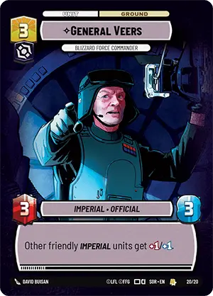General Veers, Blizzard Force Commander — Spark of Rebellion - OP Promo 020