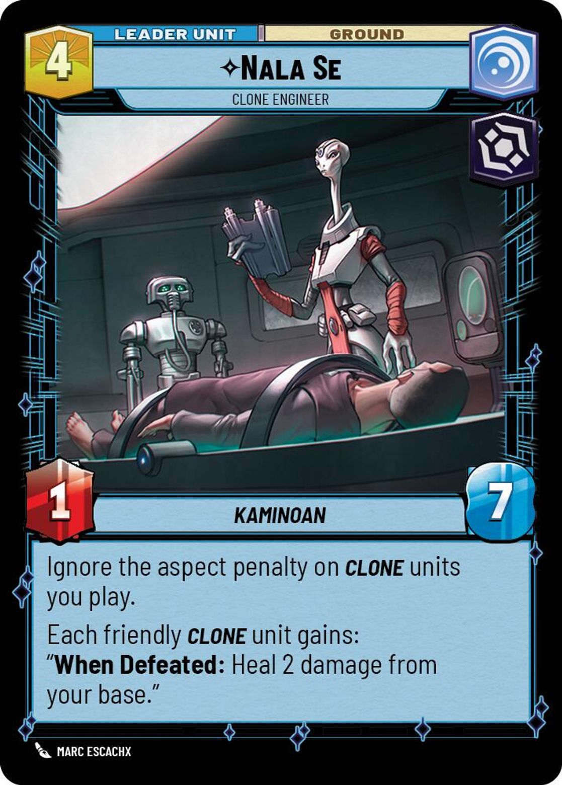 Nala Se, Clone Engineer (verso)