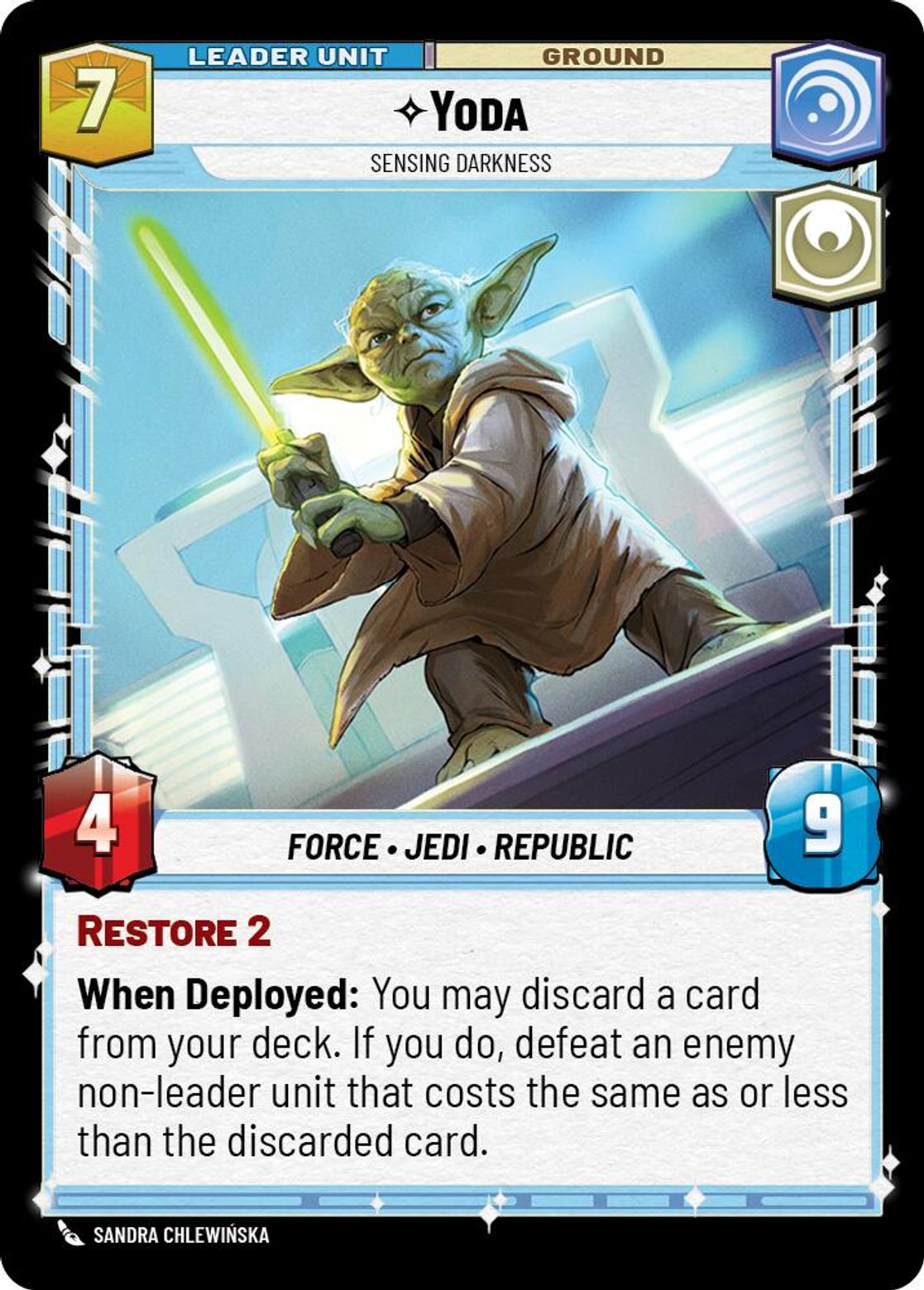Yoda, Sensing Darkness (verso)