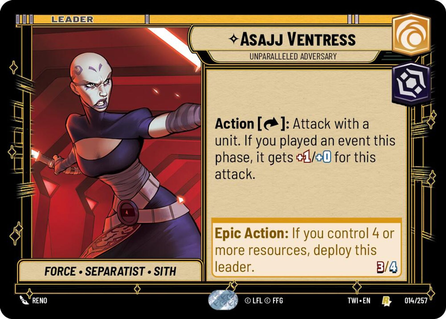 Asajj Ventress, Unparalleled Adversary — Twilight of the Republic 014