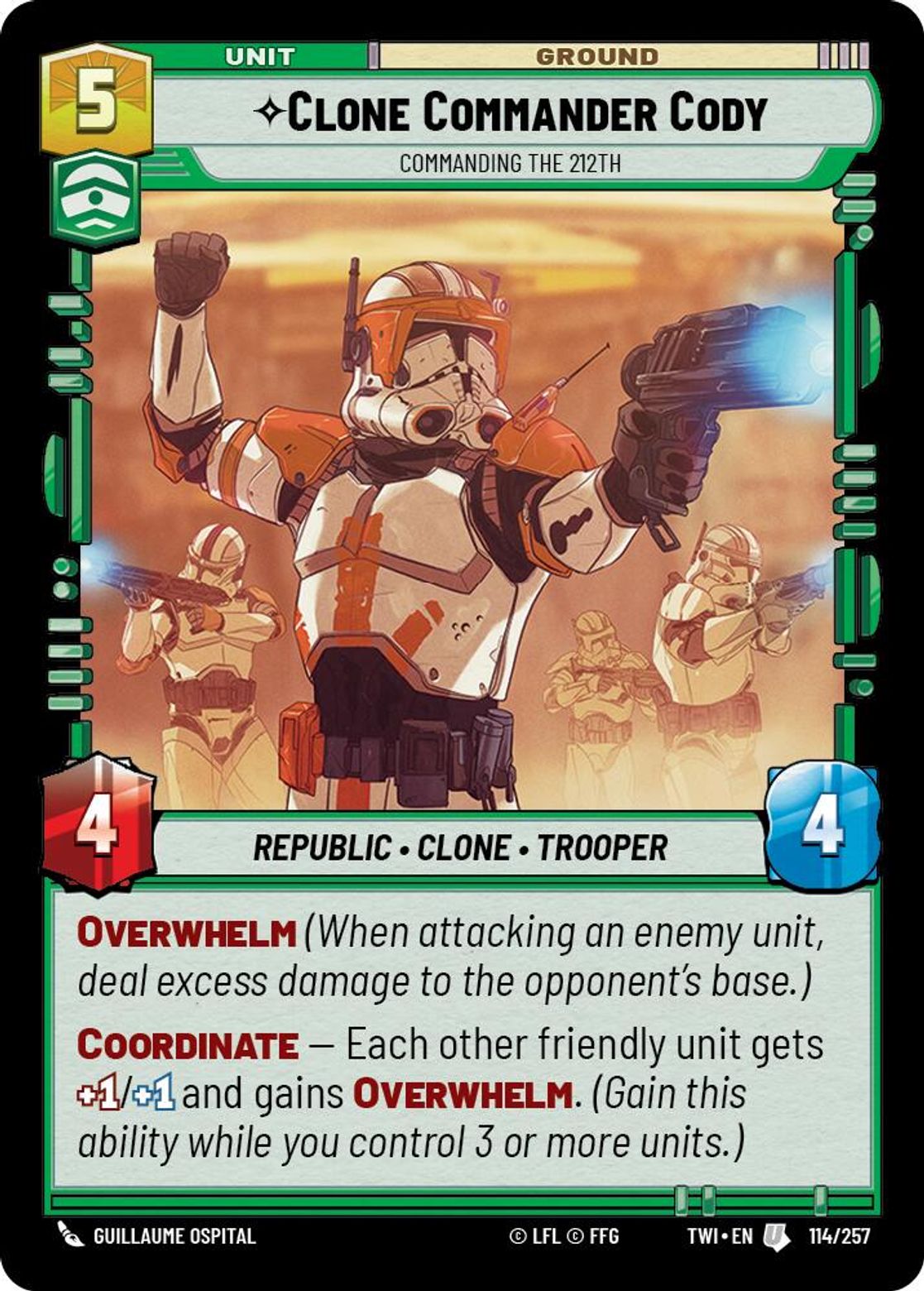 Clone Commander Cody, Commanding the 212th