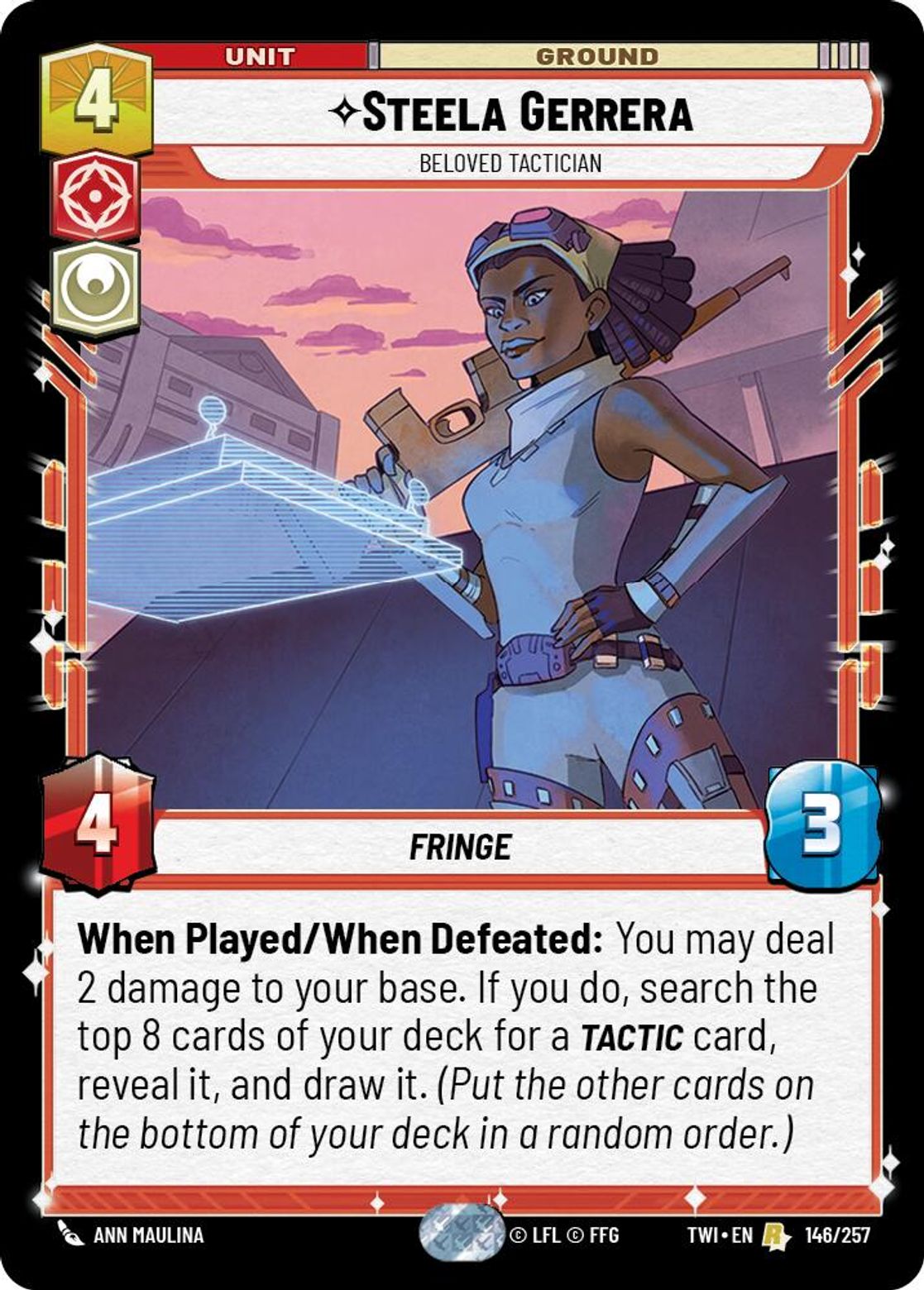 Steela Gerrera, Beloved Tactician