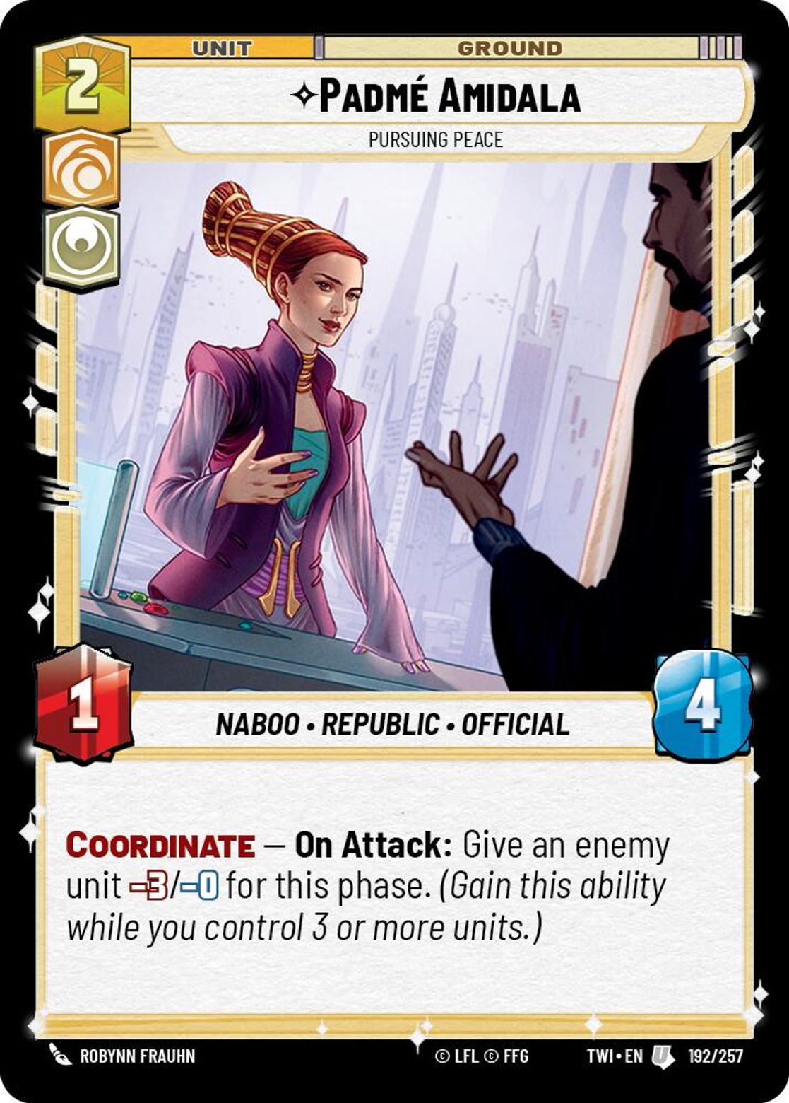 Padmé Amidala, Pursuing Peace — Twilight of the Republic 192