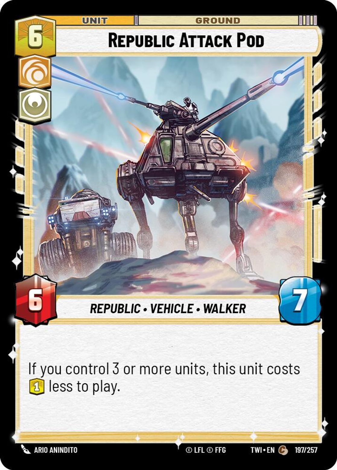Republic Attack Pod — Twilight of the Republic 197