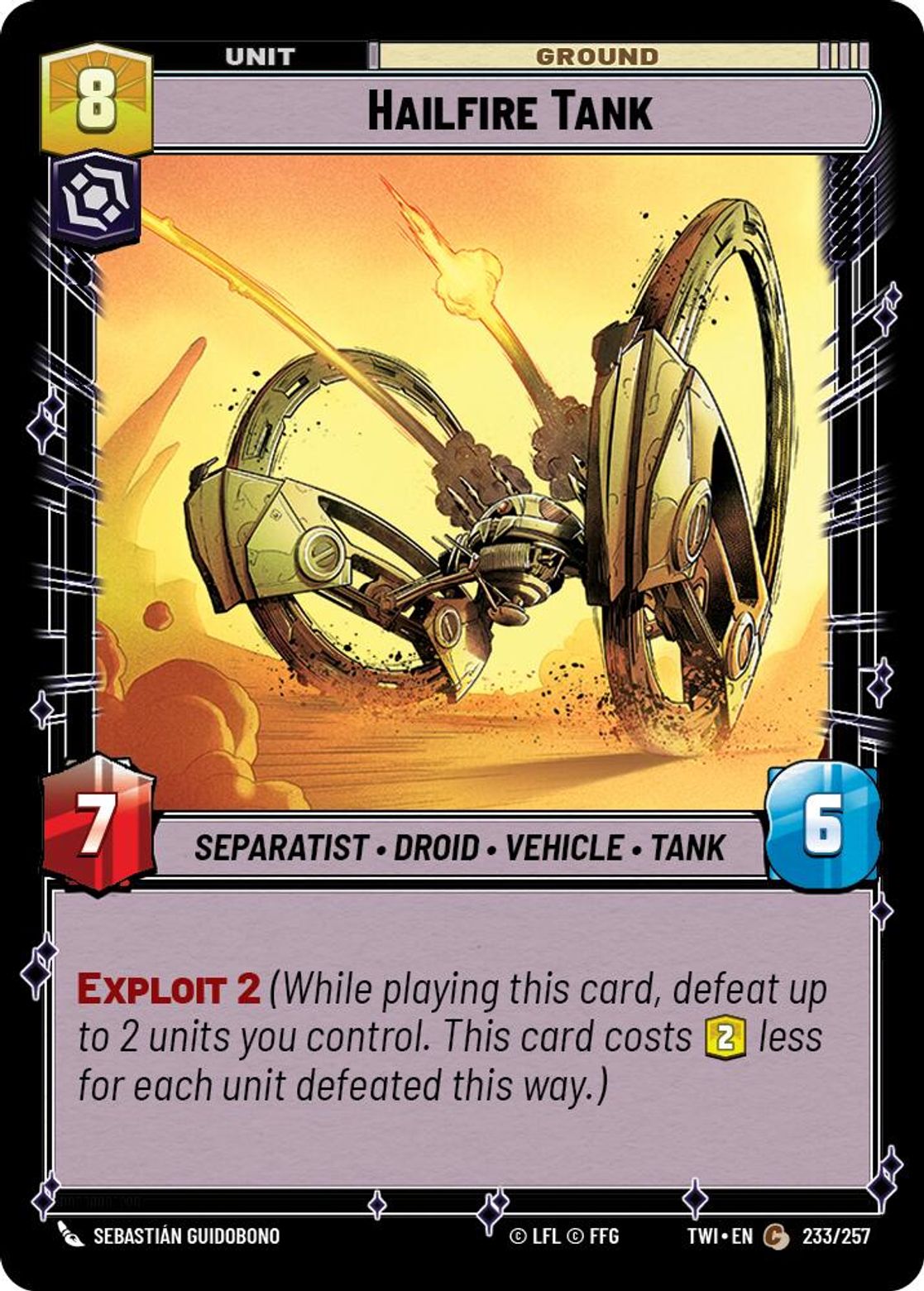 Hailfire Tank — Twilight of the Republic 233
