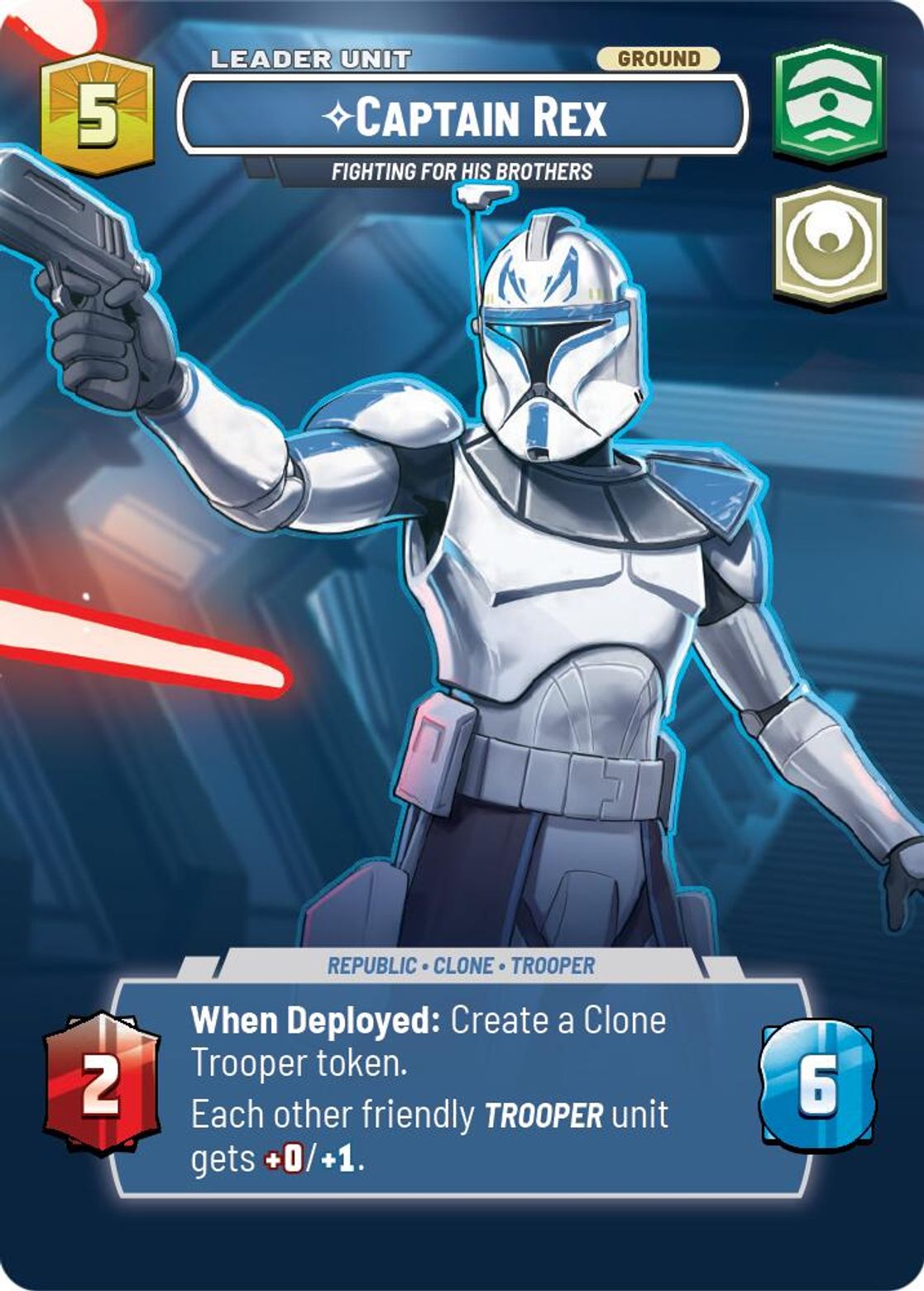 Captain Rex, Fighting For His Brothers (verso)
