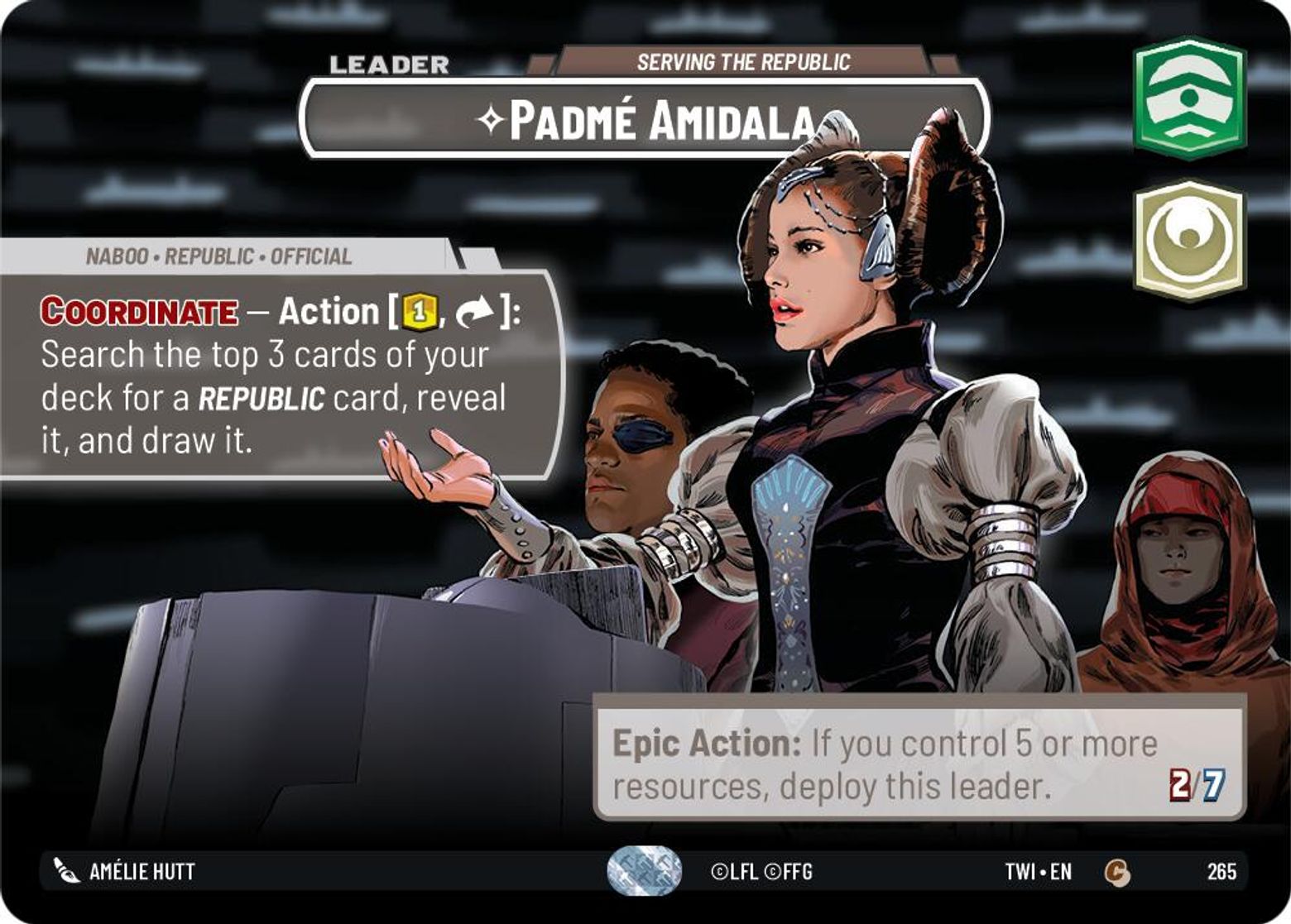 Padmé Amidala, Serving the Republic — Twilight of the Republic 265