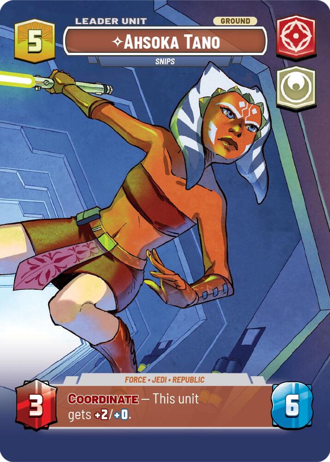 Ahsoka Tano, Snips (verso)
