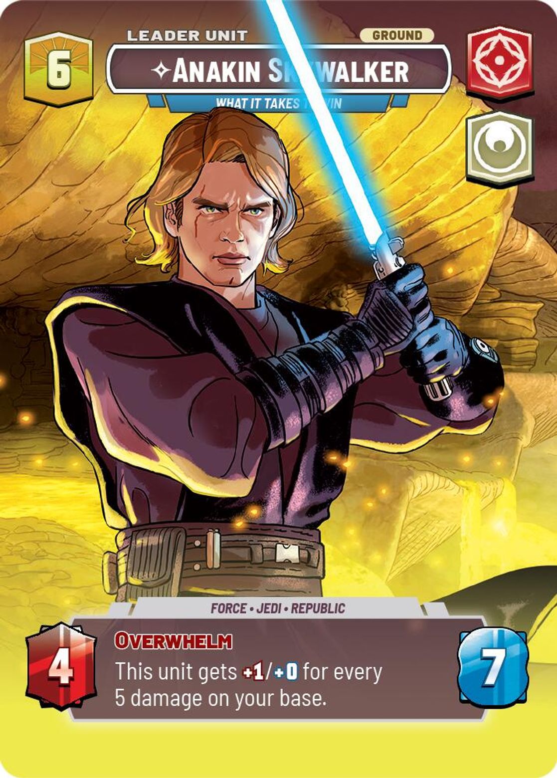 Anakin Skywalker, What it Takes to Win (verso)