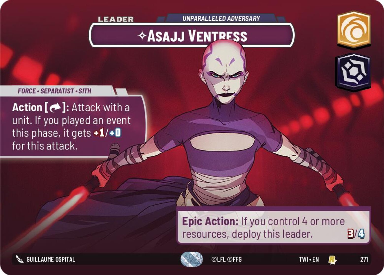 Asajj Ventress, Unparalleled Adversary — Twilight of the Republic 271