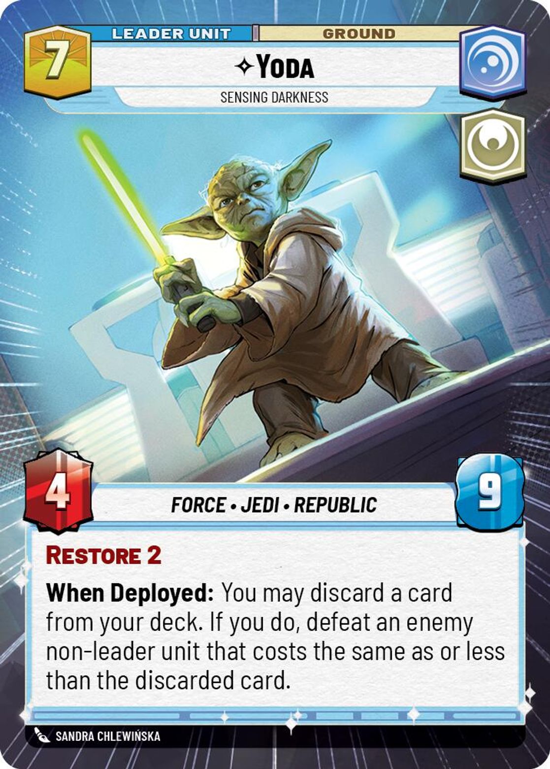 Yoda, Sensing Darkness (verso)