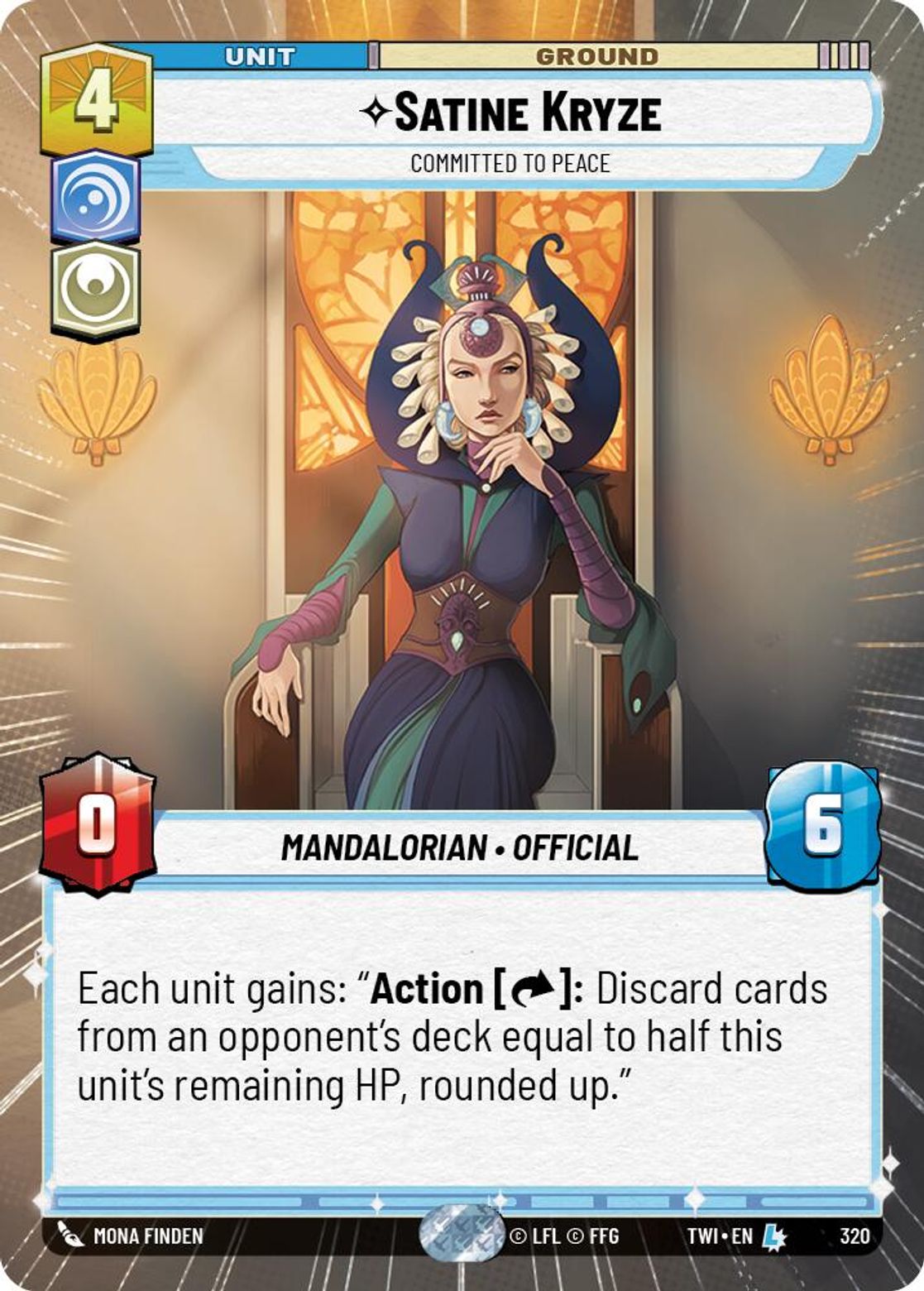 Satine Kryze, Committed to Peace — Twilight of the Republic 320