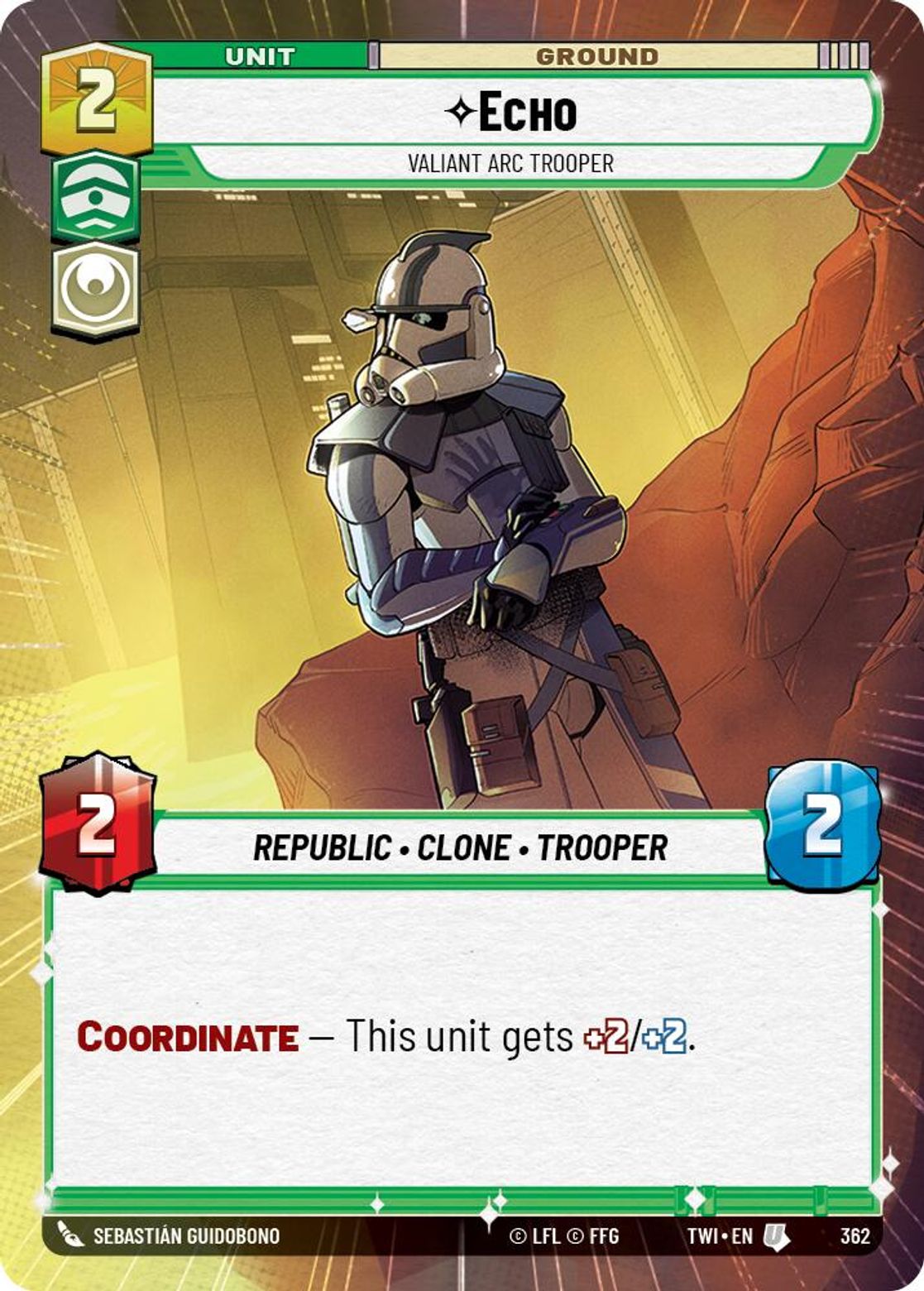 Echo, Valiant ARC Trooper — Twilight of the Republic 362