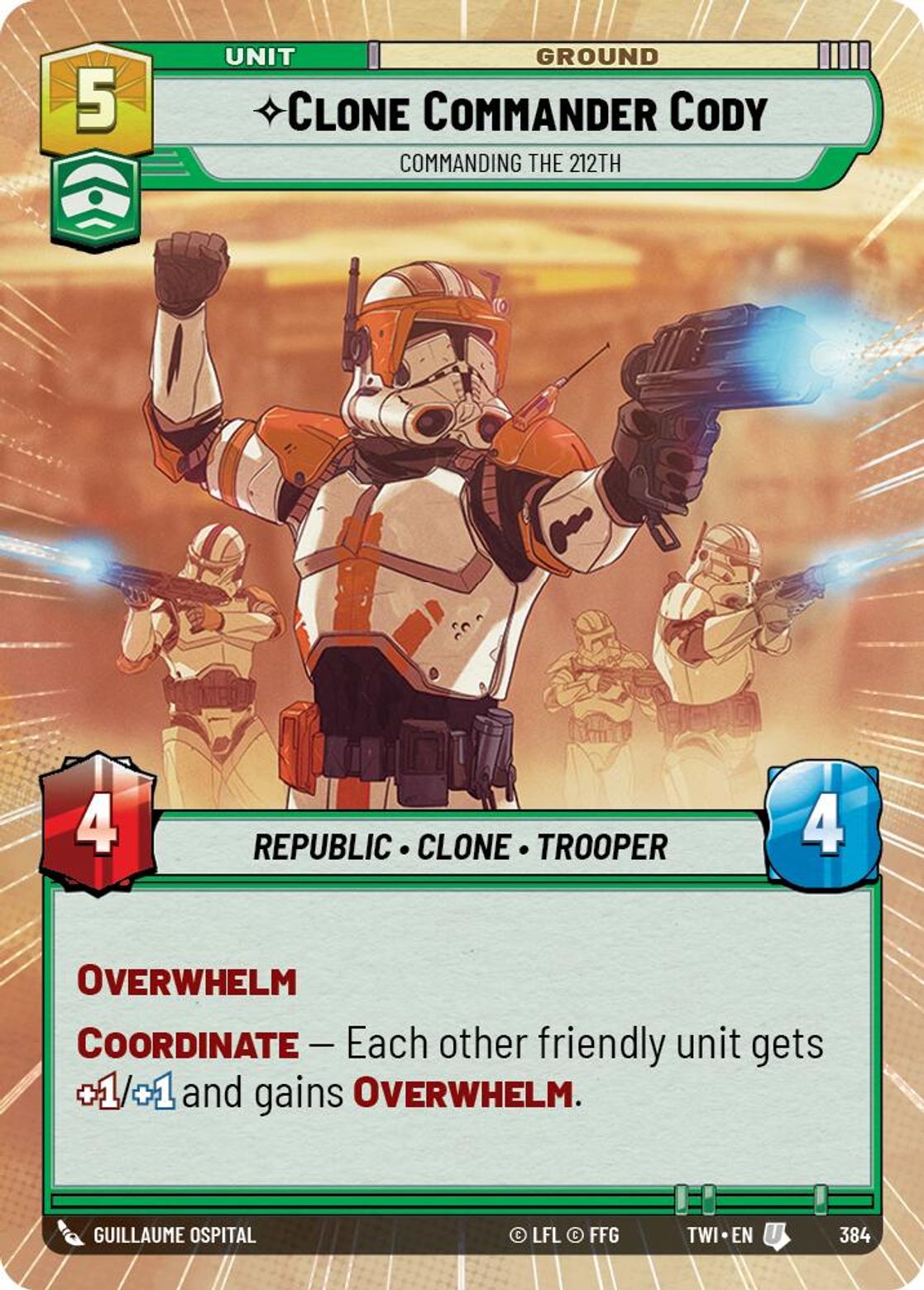 Clone Commander Cody, Commanding the 212th — Twilight of the Republic 384