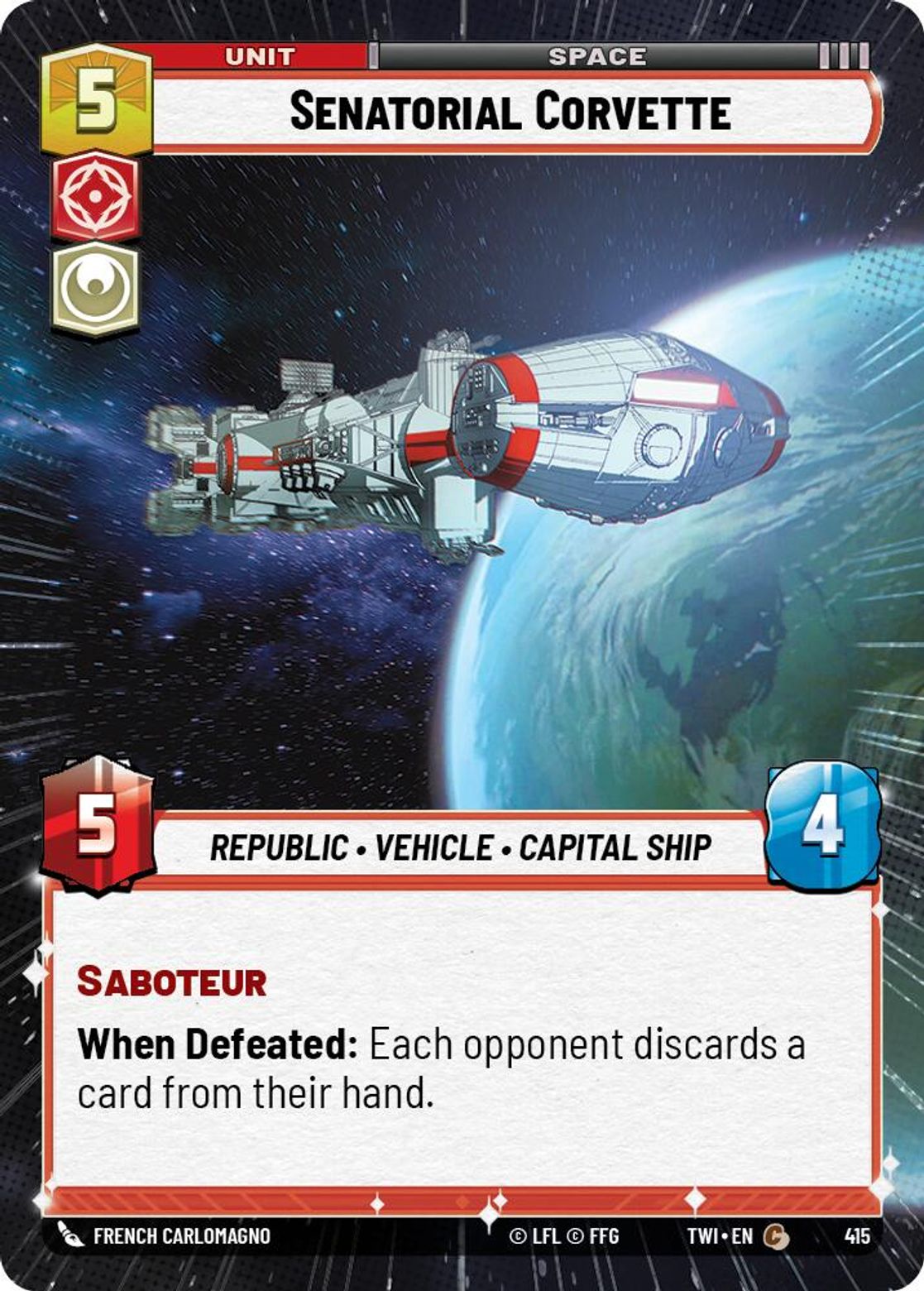 Senatorial Corvette — Twilight of the Republic 415
