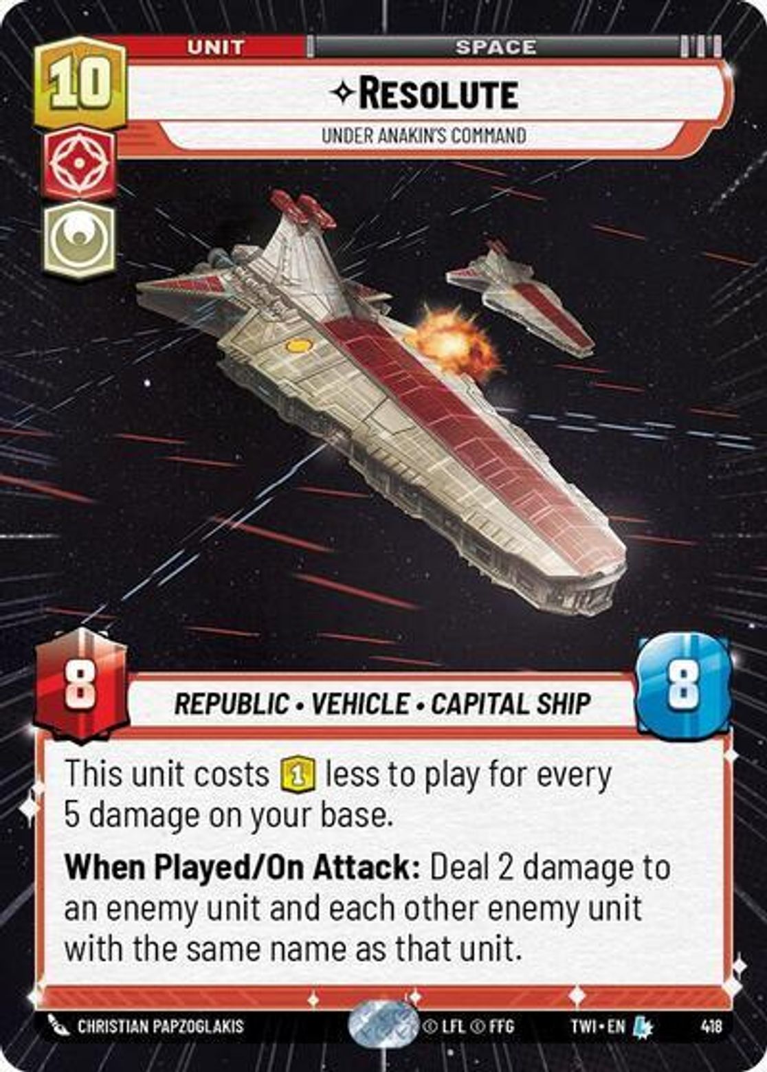 Resolute, Under Anakin's Command — Twilight of the Republic 418