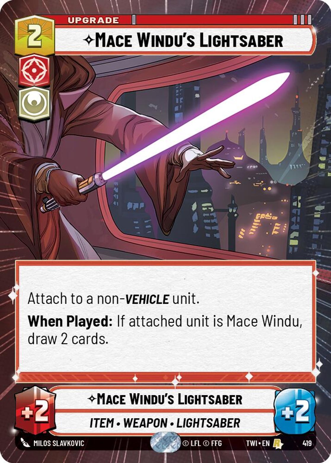Mace Windu's Lightsaber — Twilight of the Republic 419