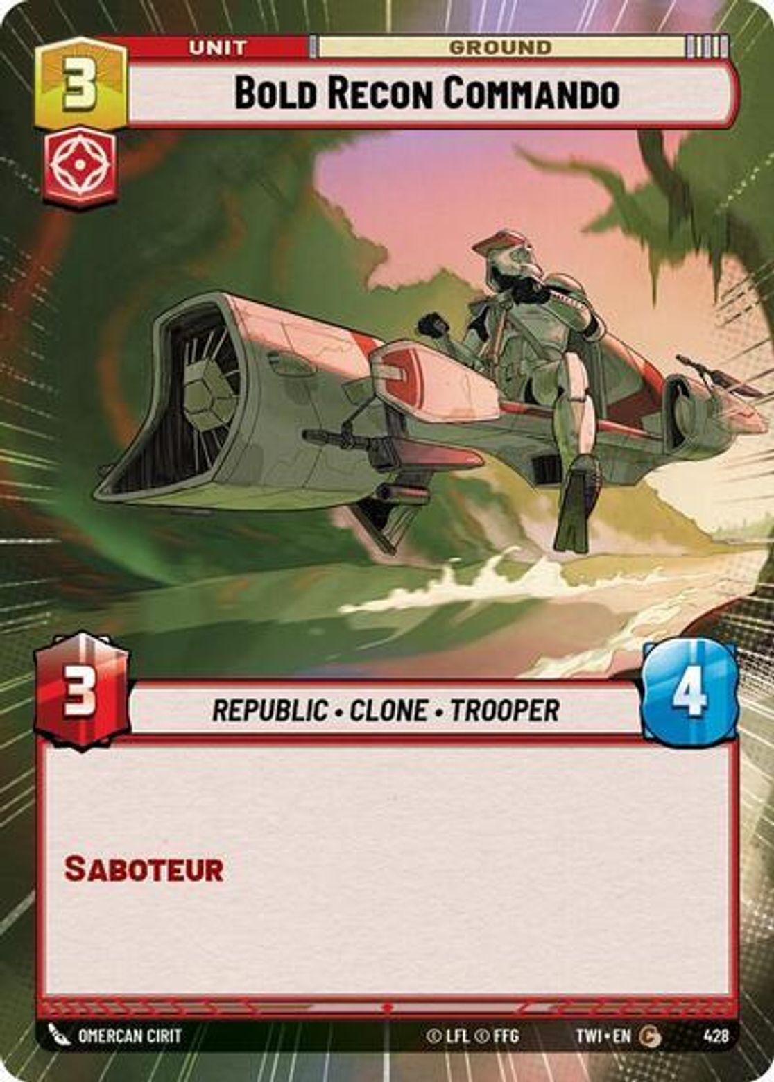 Bold Recon Commando — Twilight of the Republic 428