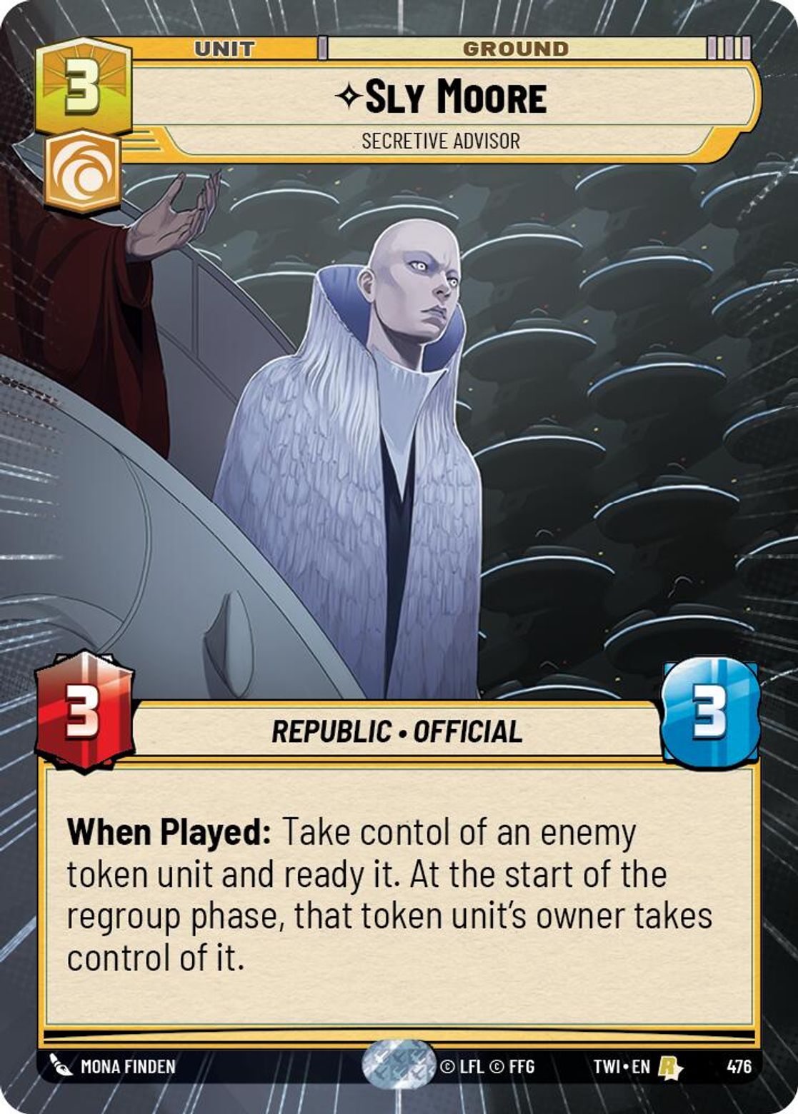Sly Moore, Secretive Advisor — Twilight of the Republic 476