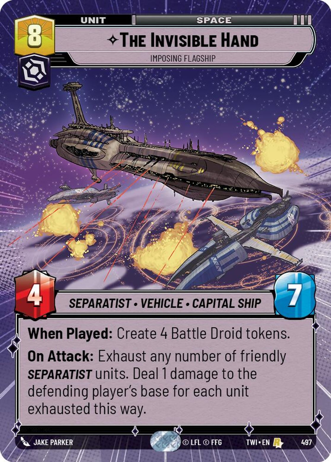 The Invisible Hand, Imposing Flagship — Twilight of the Republic 497