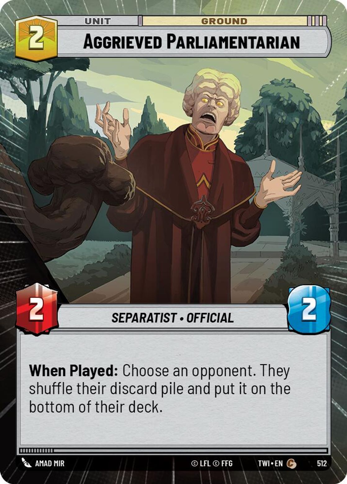 Aggrieved Parliamentarian — Twilight of the Republic 512