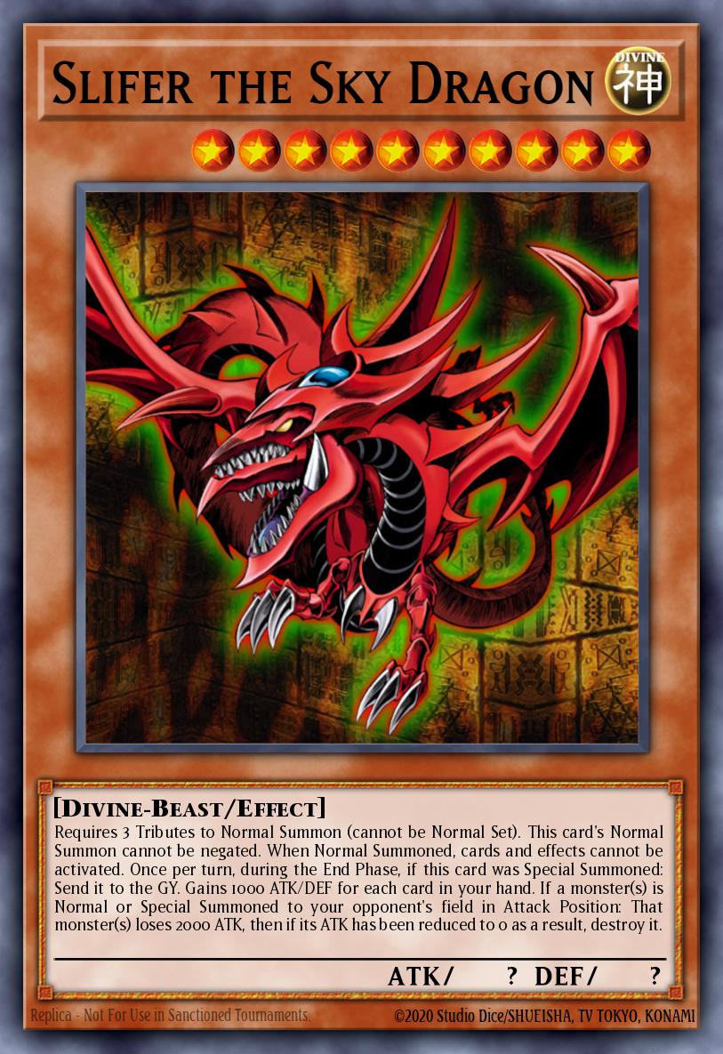 Slifer, o Dragão Celeste — Premium Gold EN032