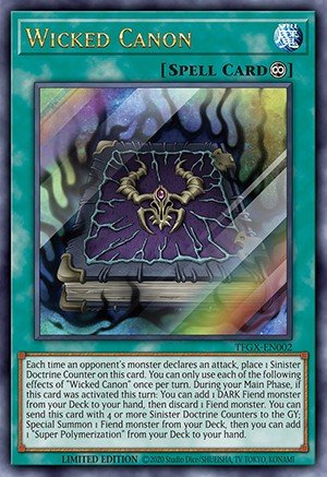 Wicked Canon — Sem lançamento no TCG (OCG / Master Duel) 100461002