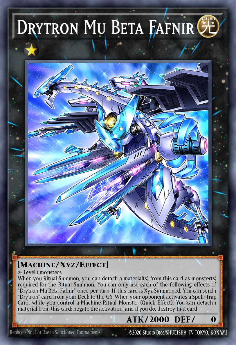 Mu Beta Fafnir Drytron — Lightning Overdrive Premiere! promotional card EN043