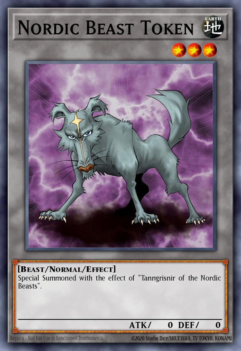 Nordic Beast Token — Sem lançamento no TCG (OCG / Master Duel) 15394084