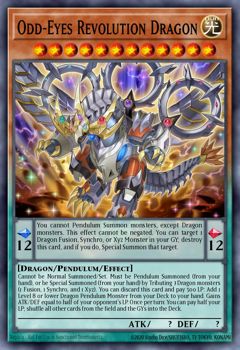 Dragão da Revolução de Olhos Anômalos — Legendary Arc-V Decks ENO12