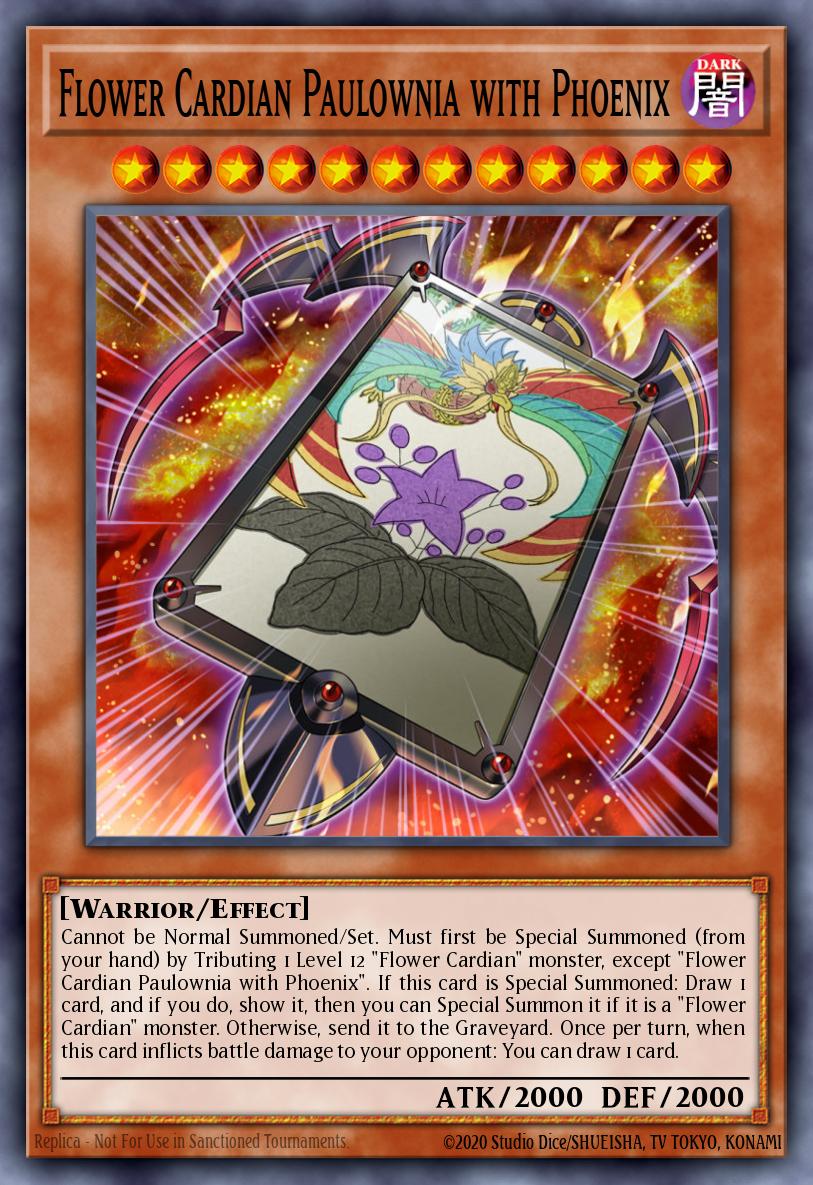 Flor Cardian Paulownia com Fênix — Dragons of Legend: Unleashed EN038