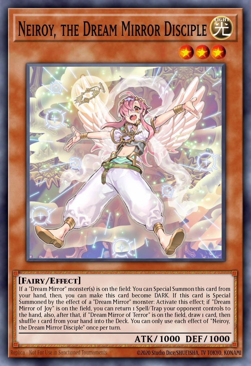 Neiroy, o Discípulo do Espelho Onírico — Blazing Vortex Premiere! promotional card EN026