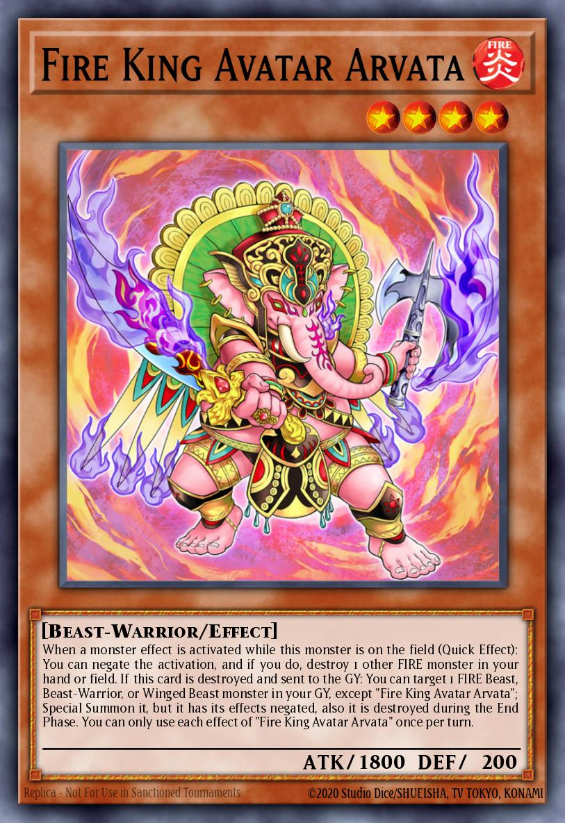 Avatar do Rei de Fogo Arvata — Structure Deck: Fire Kings EN047