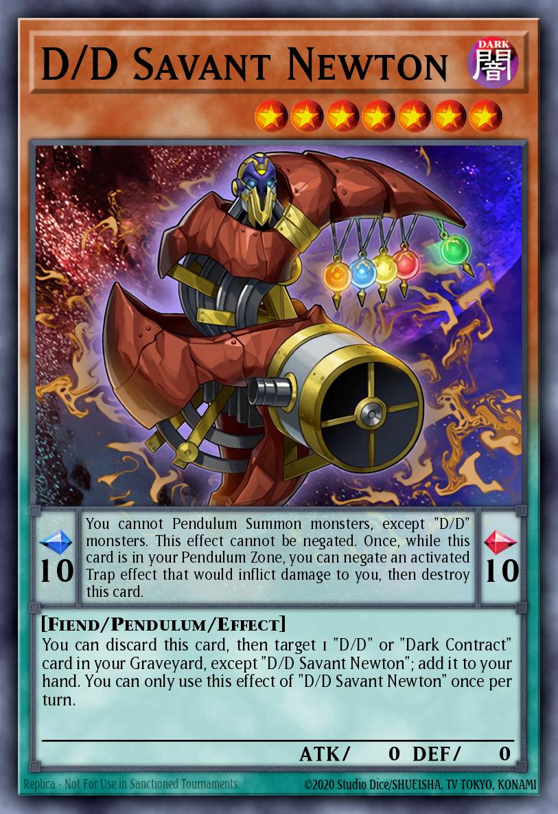 D/D Newton, o Erudito — Pendulum Domination Structure Deck EN002
