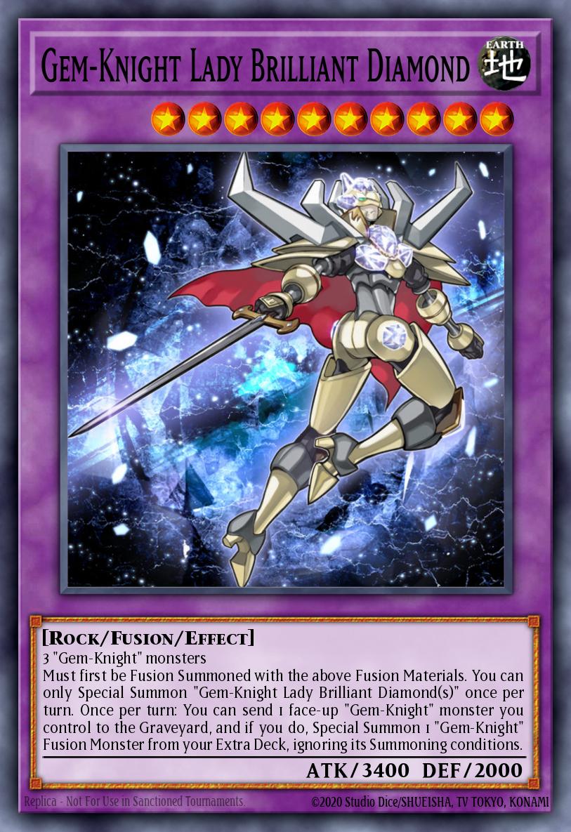 Dama Cavaleiro-Gema Diamante Brilhante — Battles of Legend: Monster Mayhem EN145
