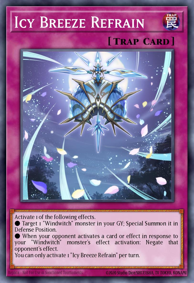 Refrão do Vento Gélido — Blazing Vortex Premiere! promotional card EN072