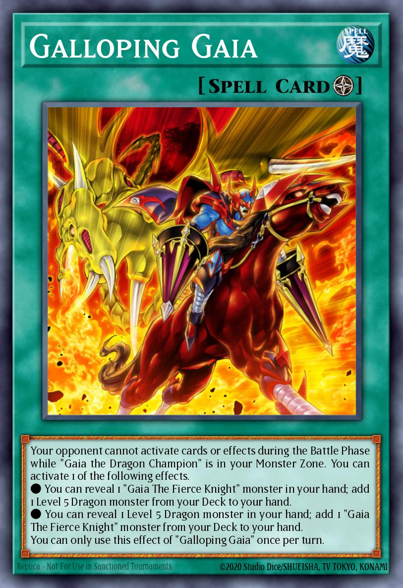 Gaia Galopante — Rise of the Duelist Premiere! promotional card EN049