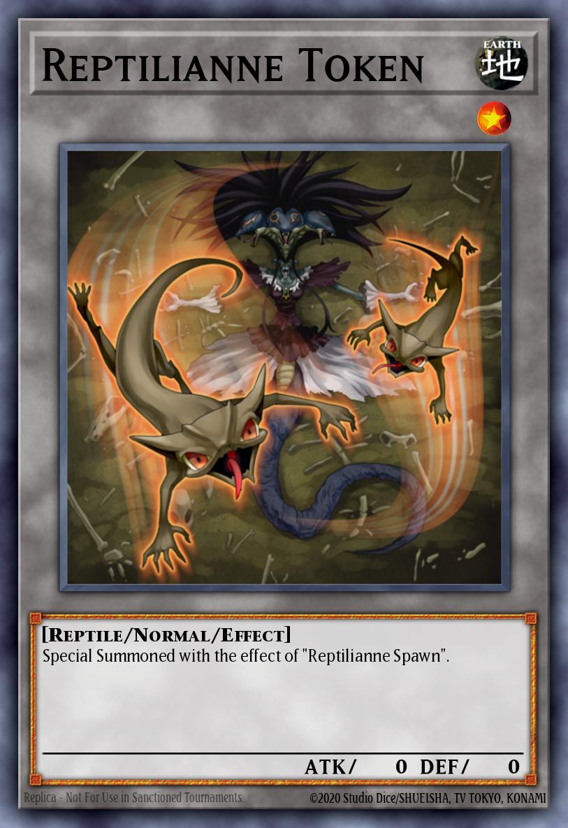 Reptilianne Token — Sem lançamento no TCG (OCG / Master Duel) 21179144