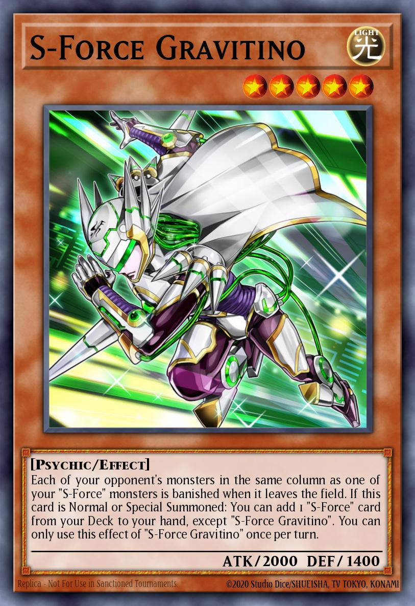 Força-S Gravitino — Blazing Vortex Premiere! promotional card EN014