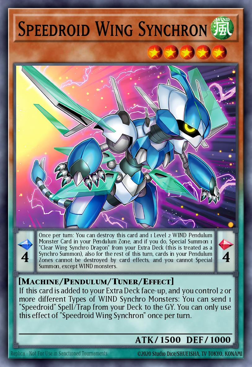 Speedroid Wing Synchron — Legendary Arc-V Decks ENS14