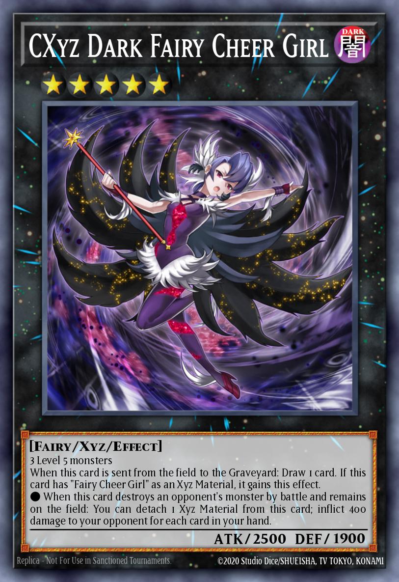 CXyz Fada Negra Menina de Torcida — Lord of the Tachyon Galaxy Sneak Peek Participation Card EN047
