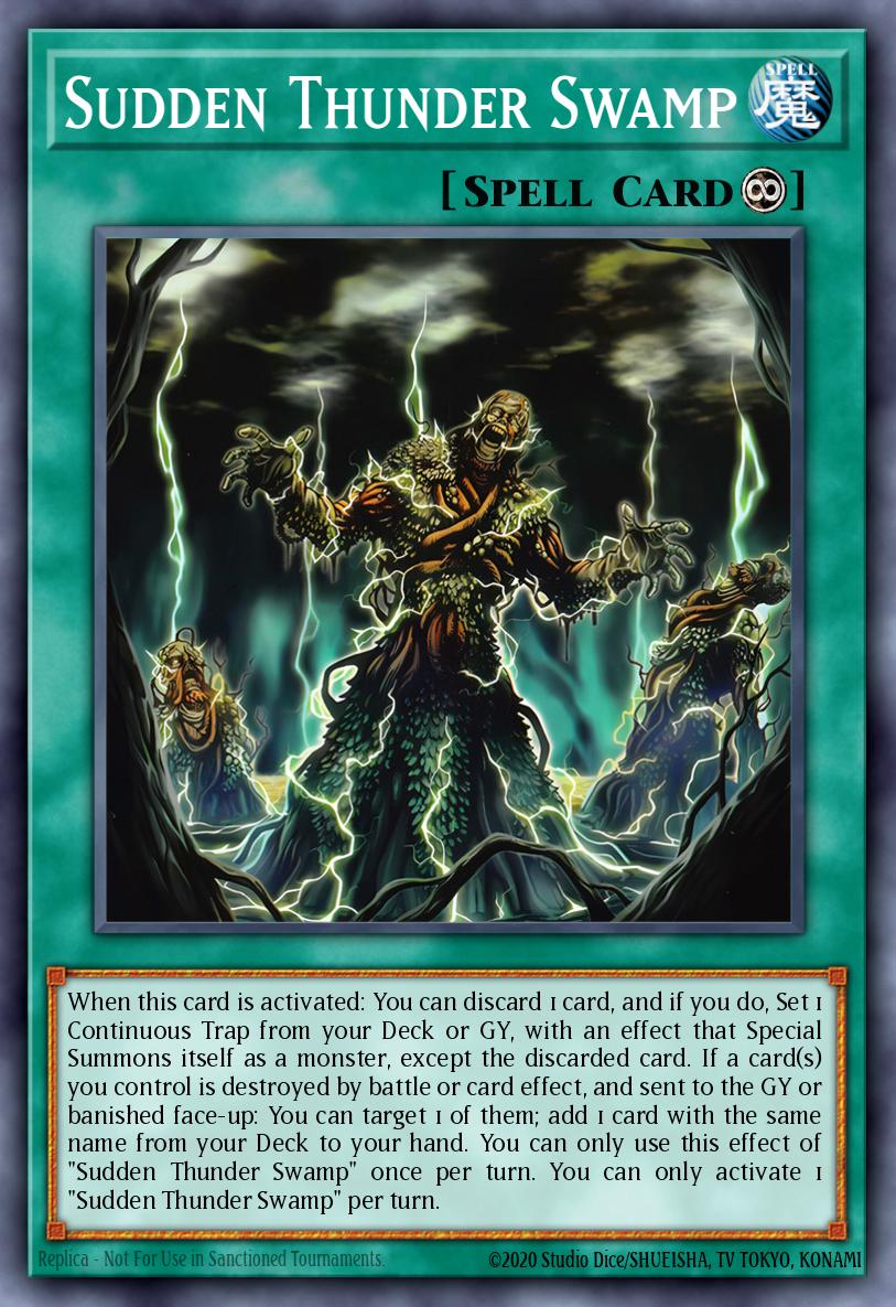 Sudden Thunder Swamp — Sem lançamento no TCG (OCG / Master Duel) 23611122