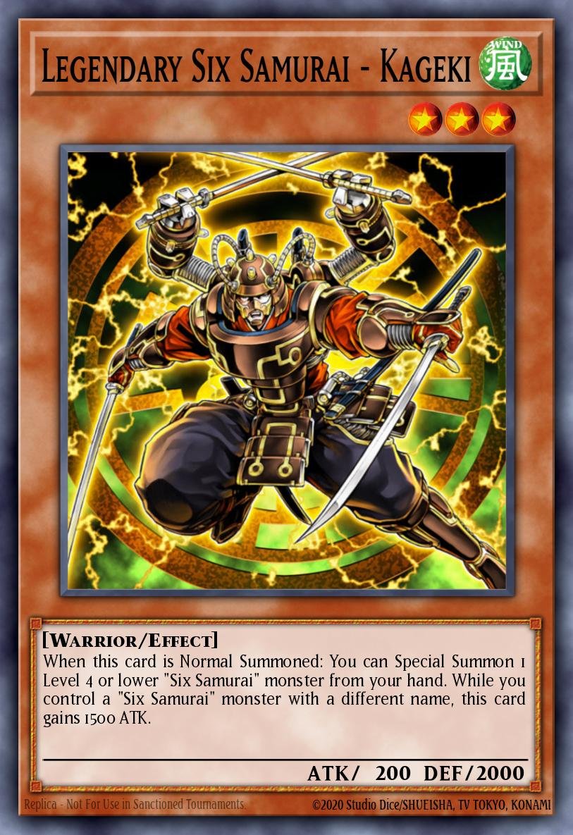 Seis Samurai Lendários - Kageki — Samurai Warlords Structure Deck EN018