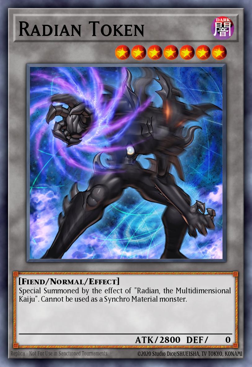 Radian Token — Sem lançamento no TCG (OCG / Master Duel) 28674153